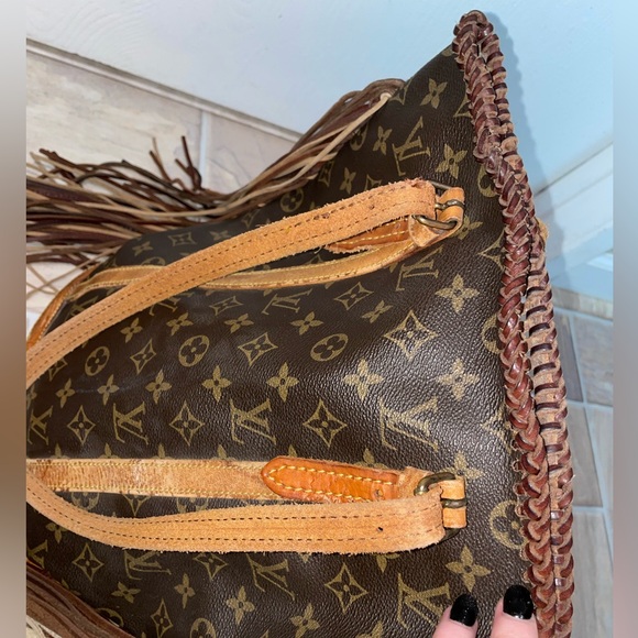 VINTAGE BOHO BAG LOUIS VUITTON FRENCH TOTE - Picture 6 of 10
